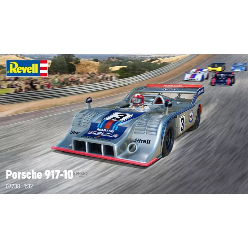 Revell 07738 Porsche 917/10 autopienoismallin rakennussarja, 1:32