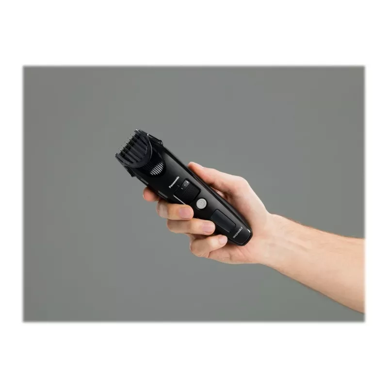 Partatrimmeri Panasonic ER-SB40-K803 — 0,5–10 mm, 19 asetusta, Li-Ion, langaton/verkkovirta, musta