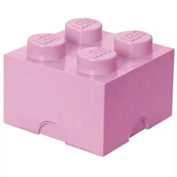 Säilytyspalikka LEGO Room Copenhagen 4, pinkki — LEGO-säilytyspalikka 40031738, pinottava säiliö leluille ja tekstiileille