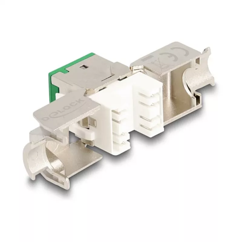 DeLOCK 88116 Keystone-moduuli litteä vihreä RJ-45 10 kpl