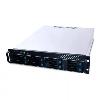 FANTEC SRC-2080X07-12G/6G (2023), 2HE 48,30 cm (19) tallennuskotelo, ilman virtalähdettä (1670)