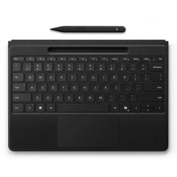 Microsoft Surface Pro Signature Keyboard - näppäimistö - kosketuslevyllä, kiihtyvyysanturilla, Surface Slim Pen 2 -säilytys- ja lataustelakalla - QWERTY - USA - musta