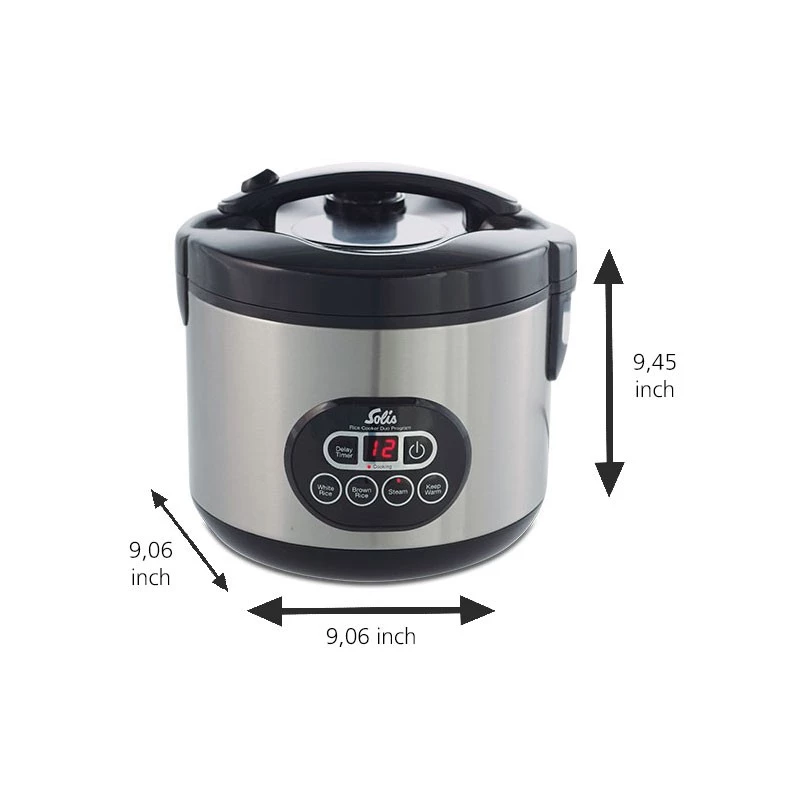 Riisinkeitin Solis 979.30 1,2 L 500 W ruostumaton teräs