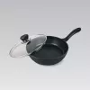 Maestro MR-1205-28 paistinpannu kannella, 28 cm, musta