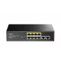Verkkokytkin Cudy FS1010PG — 10/100 Mbps, 8 PoE-porttia, 2 uplink, 120W PoE-budjetti, metallikotelo