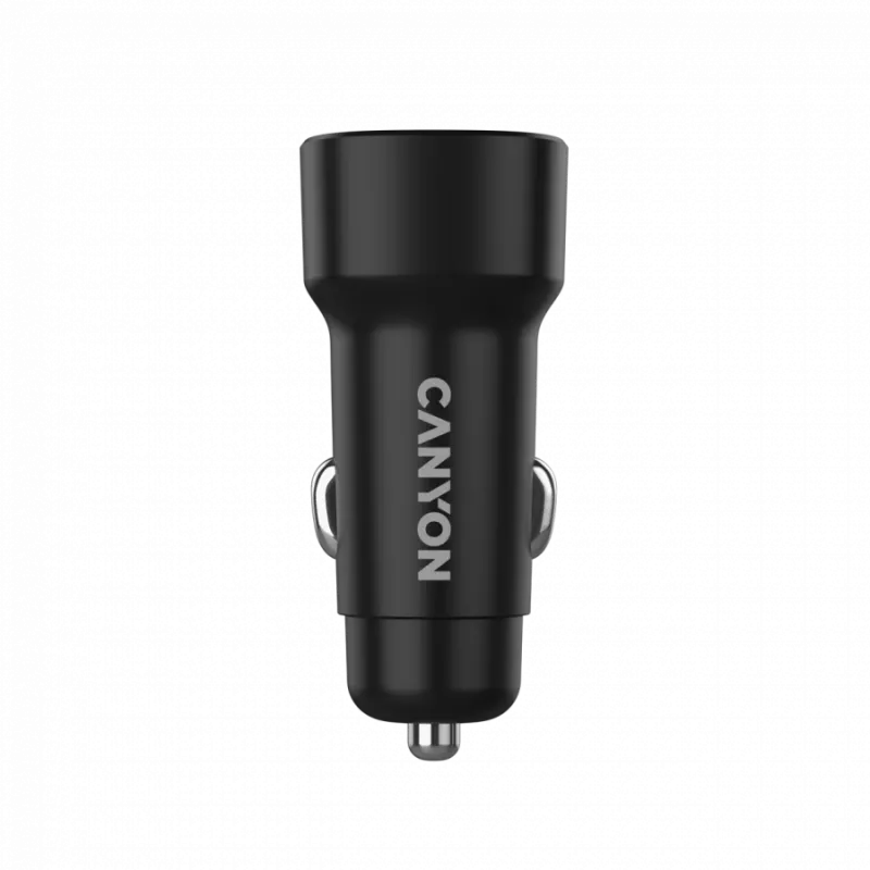 CANYON autolaturi OnDrive 24 24W 2xUSB-A musta