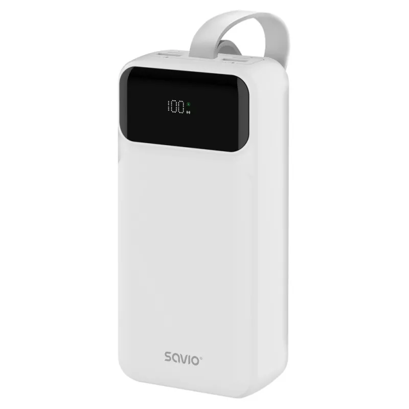 SAVIO BA-10 varavirtalähde 30000 mAh (111 Wh), Li-ion, 2x USB-C, 2x USB-A, Quick Charge, Power Delivery