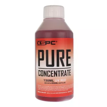 Jäähdytysnestetiiviste XSPC Pure 150 ml — punainen UV-suojattu lisäaine nestejäähdytysjärjestelmiin