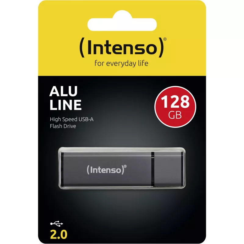 Muistitikku Flash USB2 128GB/ANTHRACITE 3521495 Intenso