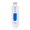 Transcend JetFlash 790 TS128GJF790W USB-muistitikku, 128 GB, USB 3.1 Gen 1, sisäänvedettävä liitin, valkoinen