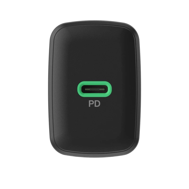 Virtalähde Green Cell PowerSource Solo30 30W musta — USB-C yksiporttinen laturi