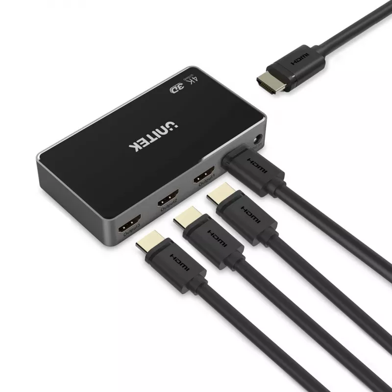 UNITEK V1109A HDMI-videosplitteri 4x HDMI 4K 1.4b