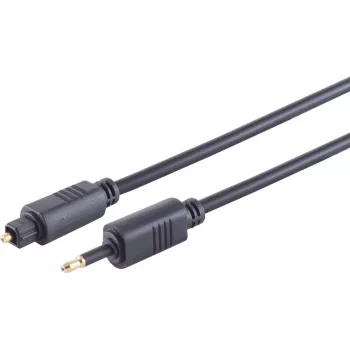 Optinen audiokaapeli ShiverPeaks 69014-3.0 Toslink-liitin 3,5 mm -muuntimeen, 3 m, 4,0 mm kaapeli