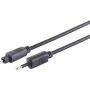 Optinen audiokaapeli ShiverPeaks 69014-3.0 Toslink-liitin 3,5 mm -muuntimeen, 3 m, 4,0 mm kaapeli