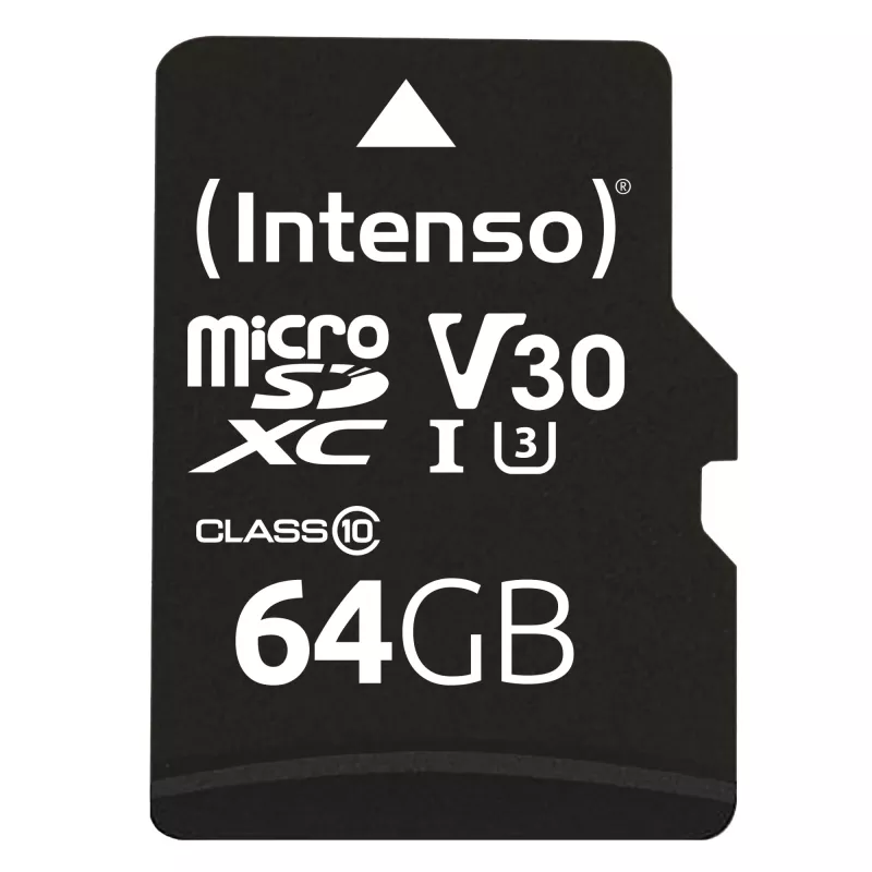 Muistikortti Intenso 64 GB MicroSDXC UHS-I Class 10 3433490