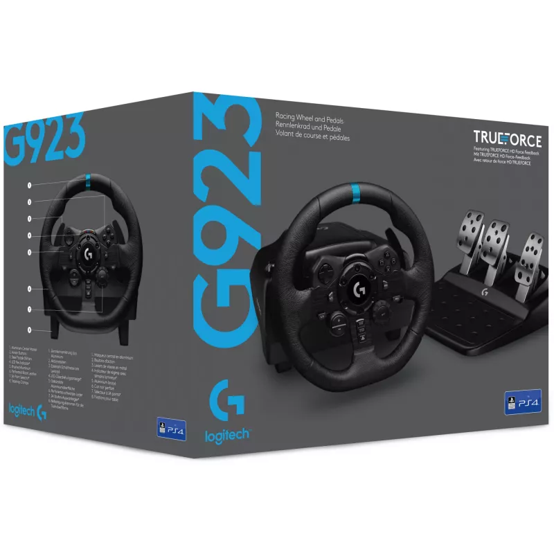Logitech G G923 SE musta USB 2.0 ratti + polkimet + joystick PC, PlayStation 4, PlayStation 5 (991-000531)
