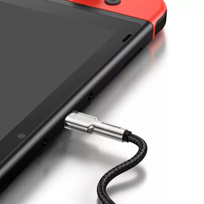 USB-C–USB-C-kaapeli Baseus CATJK-C01, USB 3.2 Gen 1, 1 m, musta