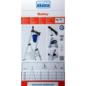 Vapaasti seisova tikas SOLIDY 4 askelmaa KRAUSE