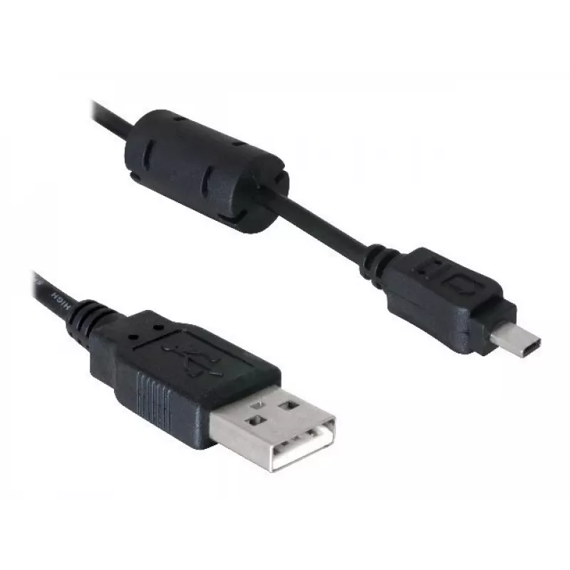 DeLOCK 82414 USB-kaapeli digitaalikameran liittimeen (Nikon 8-pin UC-E6), 1,83 m, musta