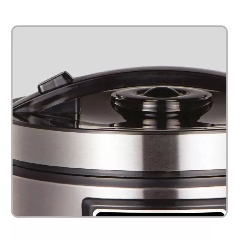 Multicooker Maestro MR-793 5 L, 900 W, ruostumaton teräs/musta, 42 automaattiohjelmaa, 40–160 °C