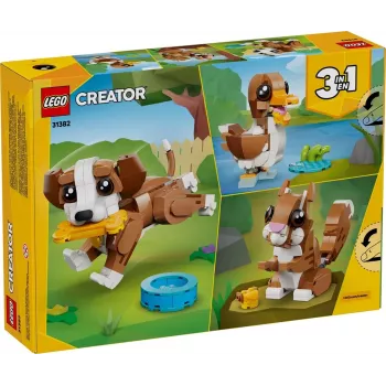 LEGO CREATOR 3 IN 1 31382 Suloiset eläimet: Leikkisä pentu