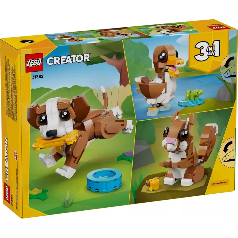 LEGO CREATOR 3 IN 1 31382 Suloiset eläimet: Leikkisä pentu