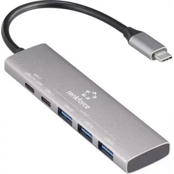 Renkforce RF-USBH-300 5 portin USB 3.2 Gen 1 -keskitin 3.0 harmaa (RF-6676604)