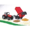 Traktorimalli BRUDER Massey Ferguson 7480 kippikärryllä
