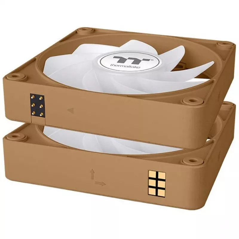 Tuuletin Thermaltake CT120 EX Reverse ARGB Sync 12 cm 500–2000 kierr./min ruskea hiekka