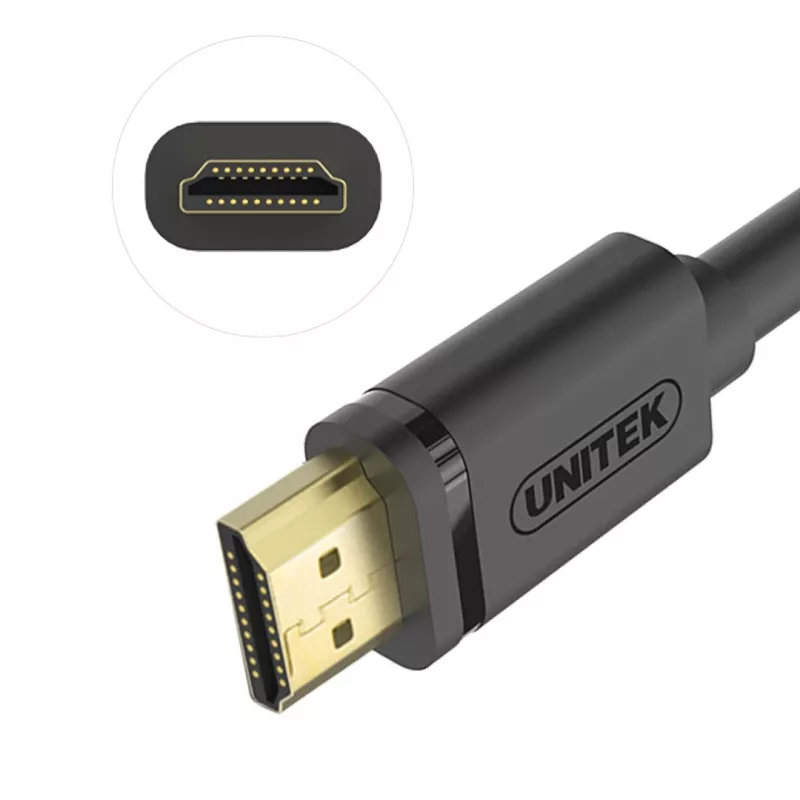 UNITEK Y-C138M HDMI-kaapeli 2 m HDMI Type-A (Standard) musta