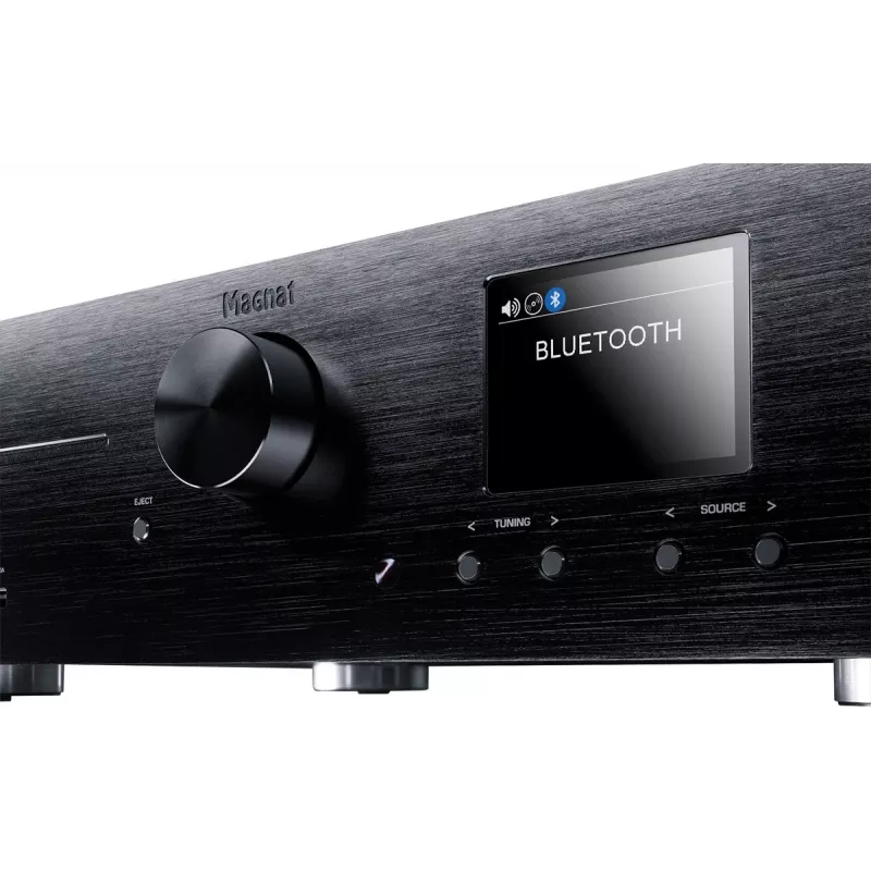 Stereo-vastaanotin Magnat MC 400 — 2.0 kanavaa, 40 W per kanava, CD-soitin, Wi-Fi, Bluetooth, DAB/FM, Ethernet (musta)