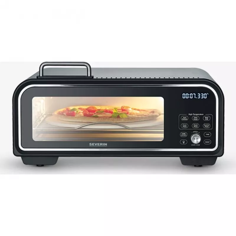 Pizzanpaistaja Severin PG 8575 2000 W musta 1 pizza digitaalinen ajastin