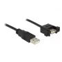 DeLOCK USB-kaapeli 1 m 2xUSB2.0-A