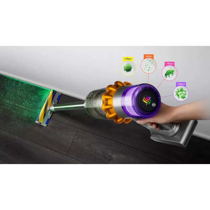 Dyson V15 Detect Absolute käsipölynimuri nikkeli, keltainen 446986-01