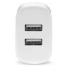 PUHELIMEN LATURI 2X USB 2,4A 12W VALKOINEN