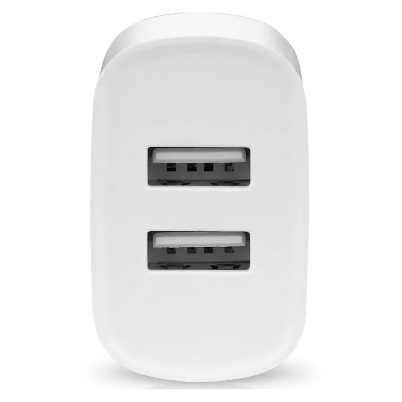 PUHELIMEN LATURI 2X USB 2,4A 12W VALKOINEN