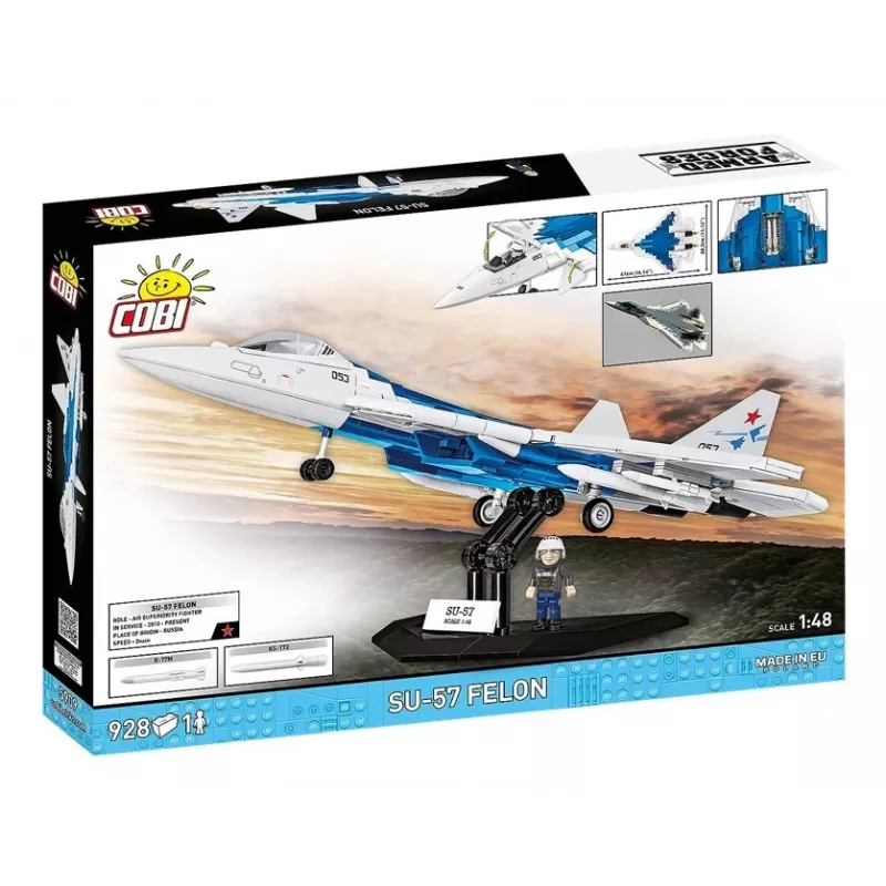 Rakennussarja Cobi SU-57 Felon, 928 osaa – Cobi malli COBl-5909