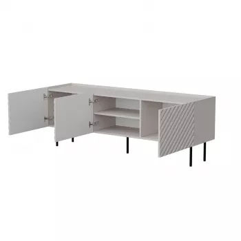 Cama LUCCA 3D TV-taso 165x40x59 cashmere