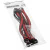 Kolink Core Standard Braided kaapelin jatkosarja – syvänmusta / racing-punainen, 24-pin + 8-pin + 6+2-pin + SATA