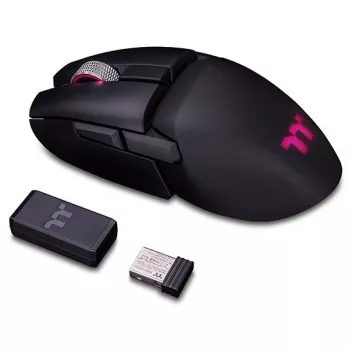 Thermaltake Argent M5 -hiiri, molempikätinen, RF Wireless+Bluetooth+USB Type-A, optinen, 16000 DPI (GMO-TMF-HYOOBK-01)