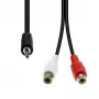 Audiokaapeli ProXtend 3-pin XLR (uros) 2× RCA (naaras) M32XRCAF-002, epäsymmetrinen stereo, 0,2 m
