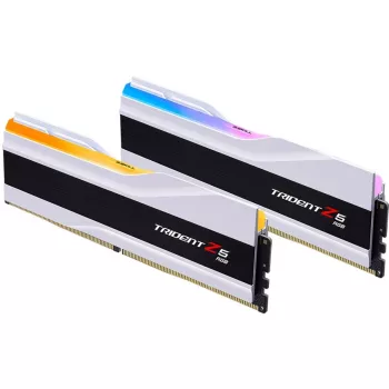 DIMM 64 GB DDR5-6000 (2x 32 GB), keskusmuisti valkoinen, F5-6000J2836G32GX2-TZ5RW, Trident Z5 RGB, INTEL XMP
