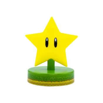 Pöytävalaisin Paladone Super Mario Super Star Icon Light — koristeellinen LED-yövalo