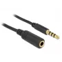 Audiokaapeli DeLOCK 84668 3 m 3,5 mm musta