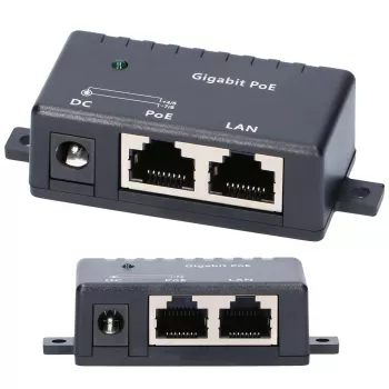 Gigabit PoE -injektori Extralink 1 portti, 1x 1000Mb/s RJ45, Cube