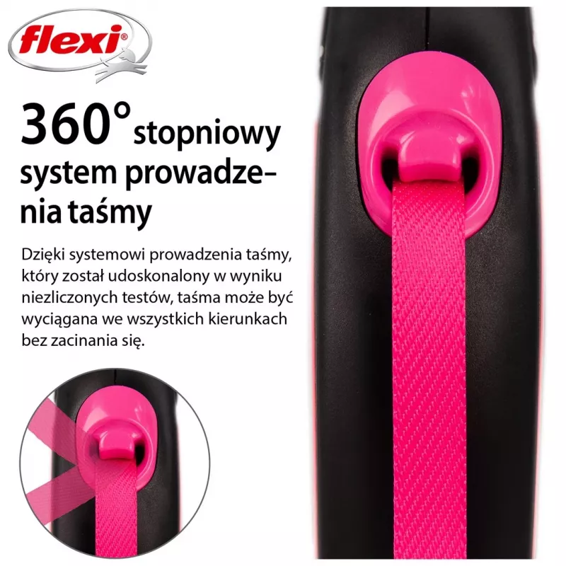 Flexi New Neon S 5 m koiran flexi-hihna