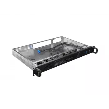 Rack-kotelo Lanberg SC01-3001-10B 1U musta 4 tuuletinta