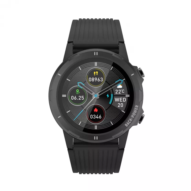 Denver SW-351 älykello, 1,3″ IPS-kosketusnäyttö, sykeanturi, IP68, Bluetooth, musta