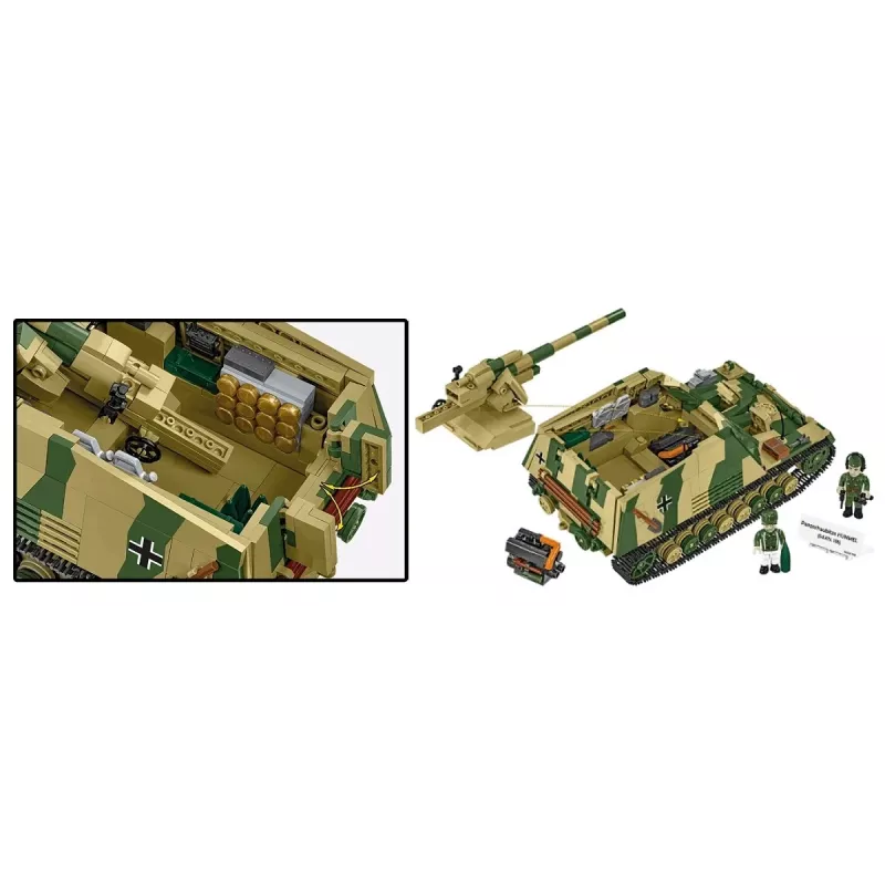 Rakennussarja Cobi Panzerhaubitze Hummel 1118 osaa pienoismallisarja