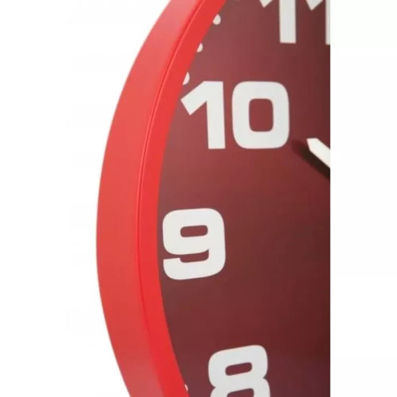 NeXtime kello 3053ro Dash Red, Ø35 cm, seinäkello, punainen/hopea